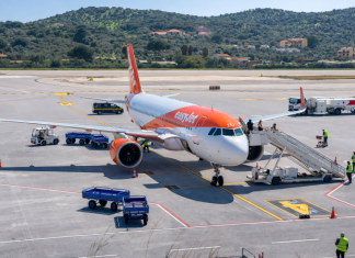 Πρώτη πτήση της EasyJet από το Μπρίστολ στη Σκιάθο με 146 επιβάτες.